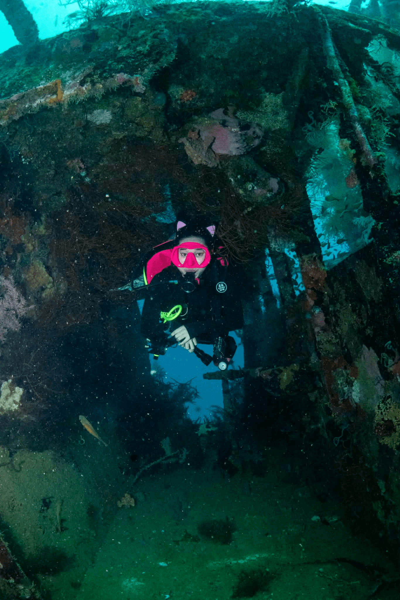 Marie Monteclaro diving